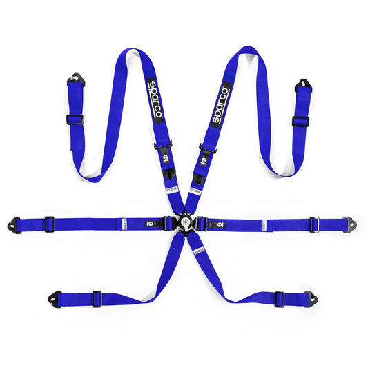 Sparco Competition H-2 PD 6PT Harness - Black