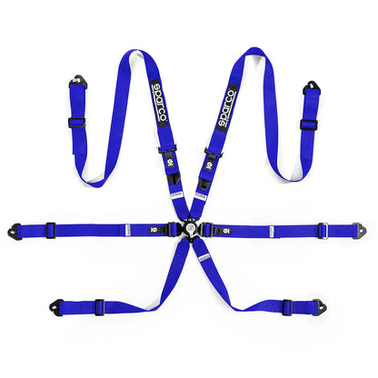 Sparco Competition H-2 PD 6PT Harness - Black