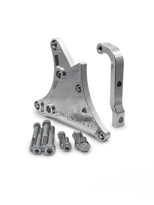 UNRIVALED ENGINEERING FORD BARRA - HIGH MOUNT LS ALTERNATOR BRACKET