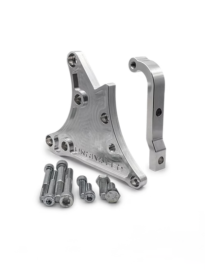 UNRIVALED ENGINEERING FORD BARRA - HIGH MOUNT LS ALTERNATOR BRACKET