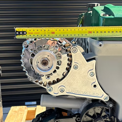 UNRIVALED ENGINEERING FORD BARRA - HIGH MOUNT LS ALTERNATOR BRACKET